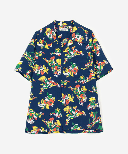 SUN SURF（サンサーフ）の「SUN SURF | 半袖ハワイアンシャツ "ISLAND TRIP" WOMEN（シャツ/ブラウス・レディース・オフホワイト/ネイビー・S）」の10枚目の写真