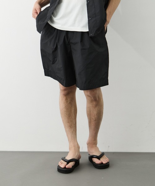 marka(マーカ)の「【MARKAWARE/marka/マーカ】WIDE SHORTS(その他パンツ・メンズ・ブラック/ダークグレー・1/2)」の3枚目の写真