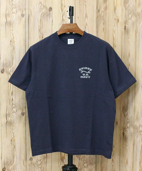 AVIREX(アヴィレックス)の「U.S. NAVY TOMCAT FLOCKY T-SHIRT(Tシャツ/カットソー・メンズ・ブラック/ネイビー/ホワイト・M/L/XL/XXL)」の12枚目の写真