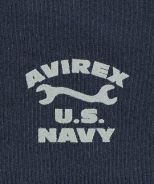 AVIREX(アヴィレックス)の「U.S. NAVY TOMCAT FLOCKY T-SHIRT(Tシャツ/カットソー・メンズ・ブラック/ネイビー/ホワイト・M/L/XL/XXL)」の17枚目の写真