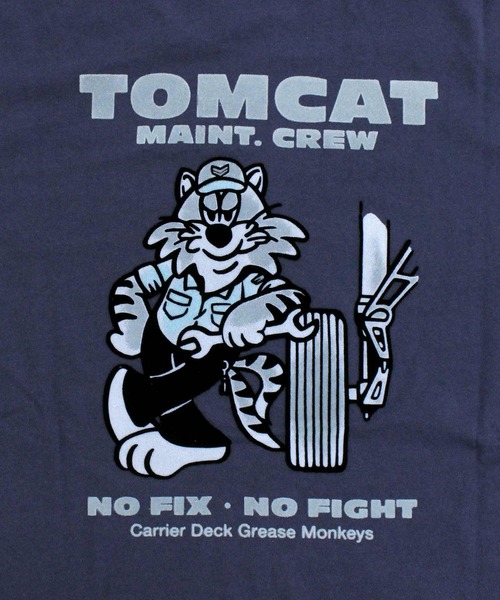 AVIREX(アヴィレックス)の「U.S. NAVY TOMCAT FLOCKY T-SHIRT(Tシャツ/カットソー・メンズ・ブラック/ネイビー/ホワイト・M/L/XL/XXL)」の21枚目の写真