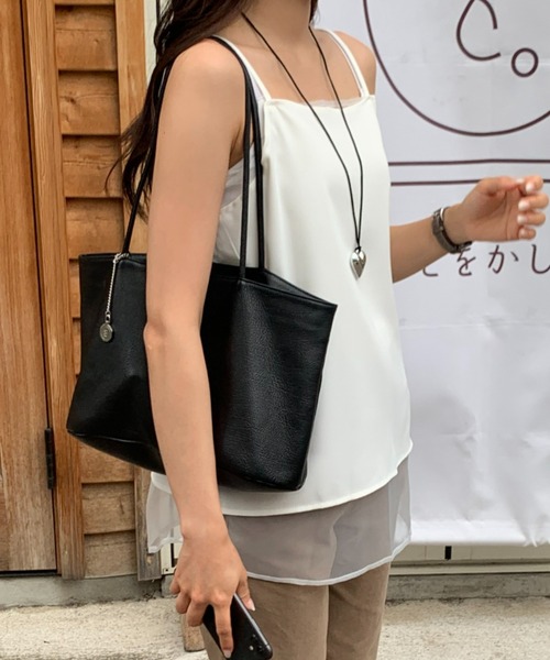 mineng(マイング)の「【シアー/アジャスター付き】レイヤードキャミワンピース(その他トップス・レディース・ホワイト・FREE)」の12枚目の写真