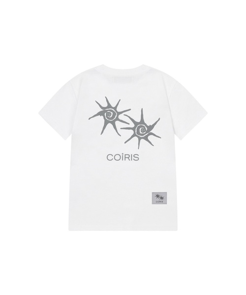 COIRIS(コイリス)の「コイリスバックロゴ半袖Tシャツ(4色)(Tシャツ/カットソー・レディース・ライトグレー/ホワイト/ネイビー/ブラック・FREE)」の2枚目の写真