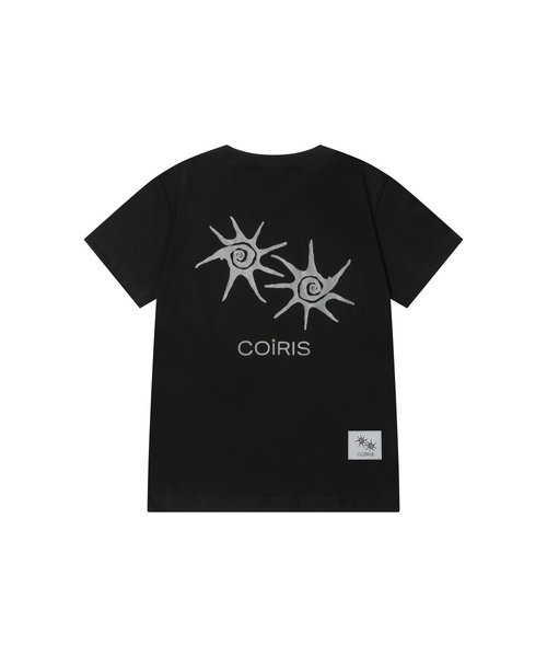 COIRIS(コイリス)の「コイリスバックロゴ半袖Tシャツ(4色)(Tシャツ/カットソー・レディース・ライトグレー/ホワイト/ネイビー/ブラック・FREE)」の3枚目の写真