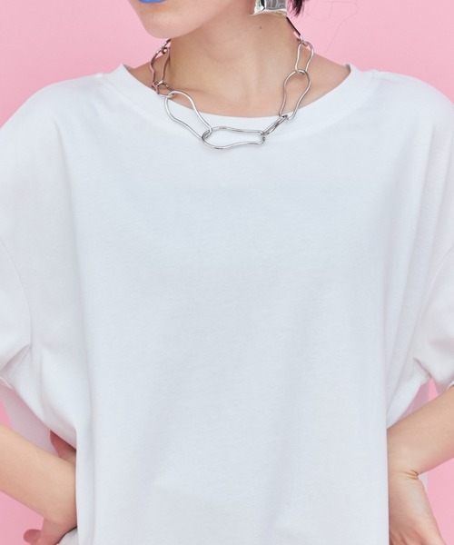 manana suerte(マニャーナスエルテ)の「チュール切替Tシャツ(Tシャツ/カットソー・レディース・ホワイト/ブラック・FREE)」の18枚目の写真