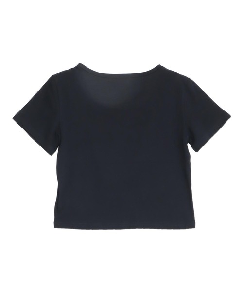 ANAP(アナップ)の「英字プリントクロップド丈Tシャツ(Tシャツ/カットソー・レディース・ブラック/ホワイト/ライトグレー・F)」の15枚目の写真