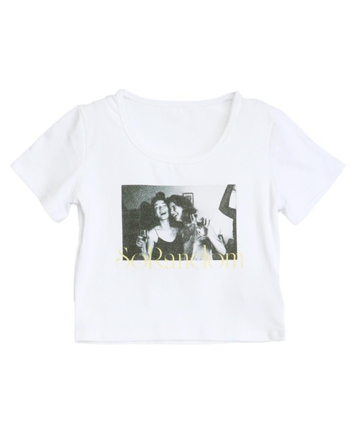 ANAP(アナップ)の「英字プリントクロップド丈Tシャツ(Tシャツ/カットソー・レディース・ブラック/ホワイト/ライトグレー・F)」の21枚目の写真