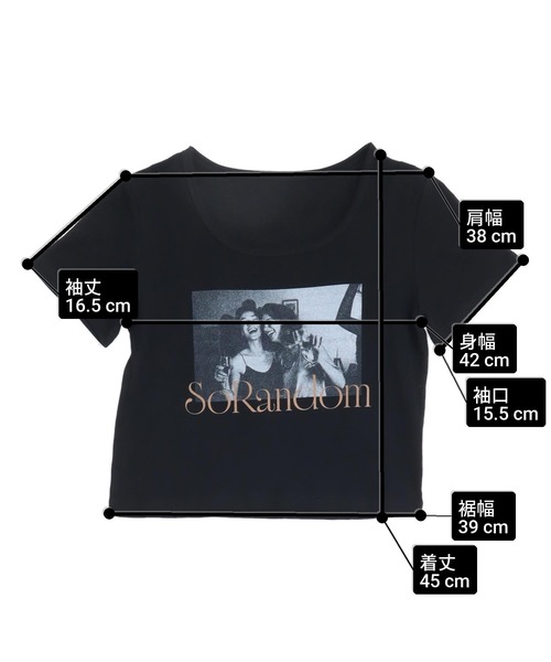 ANAP(アナップ)の「英字プリントクロップド丈Tシャツ(Tシャツ/カットソー・レディース・ブラック/ホワイト/ライトグレー・F)」の20枚目の写真