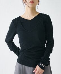 2WAYシアーレイヤードTシャツ