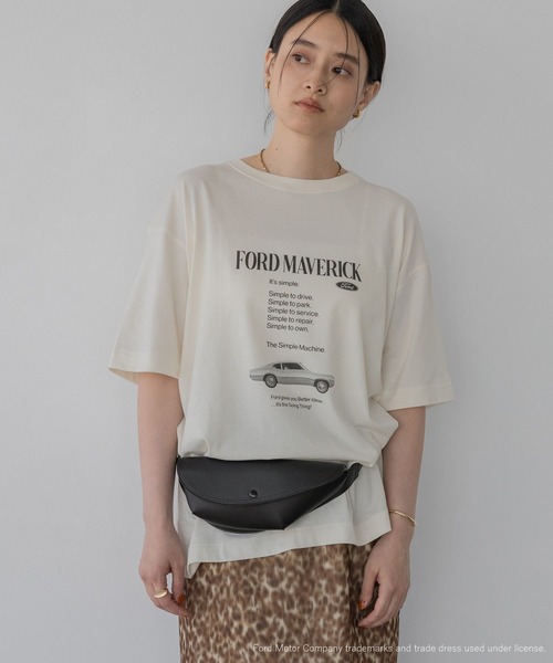 A part by（アパートバイ）の「FORD_S/STEE（Tシャツ/カットソー・レディース・チャコールグレー/オフホワイト・FREE）」の5枚目の写真