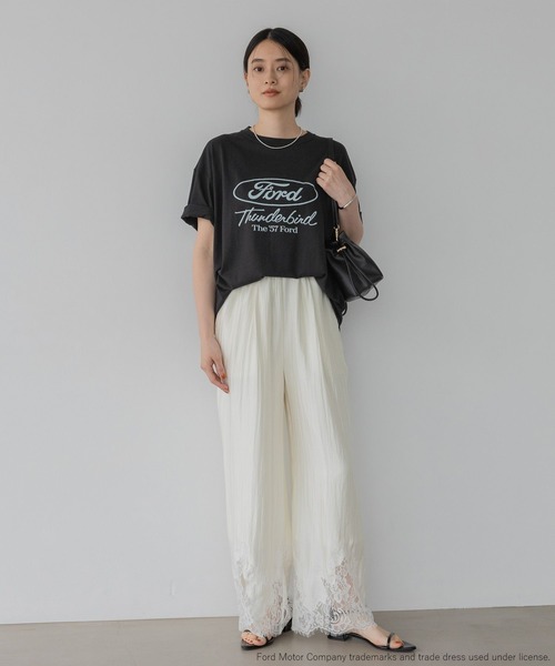 A part by（アパートバイ）の「FORD_S/STEE（Tシャツ/カットソー・レディース・チャコールグレー/オフホワイト・FREE）」の7枚目の写真