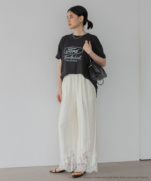 A part by（アパートバイ）の「FORD_S/STEE（Tシャツ/カットソー・レディース・チャコールグレー/オフホワイト・FREE）」の8枚目の写真