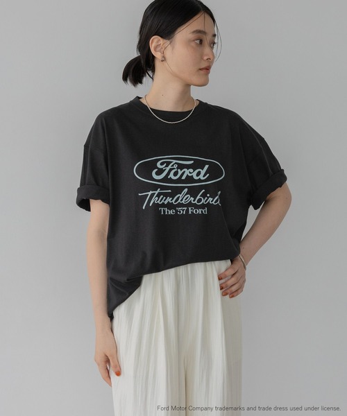 A part by（アパートバイ）の「FORD_S/STEE（Tシャツ/カットソー・レディース・チャコールグレー/オフホワイト・FREE）」の10枚目の写真