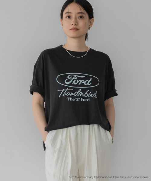 A part by（アパートバイ）の「FORD_S/STEE（Tシャツ/カットソー・レディース・チャコールグレー/オフホワイト・FREE）」の11枚目の写真