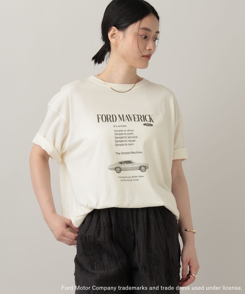 A part by（アパートバイ）の「FORD_S/STEE（Tシャツ/カットソー・レディース・チャコールグレー/オフホワイト・FREE）」の14枚目の写真