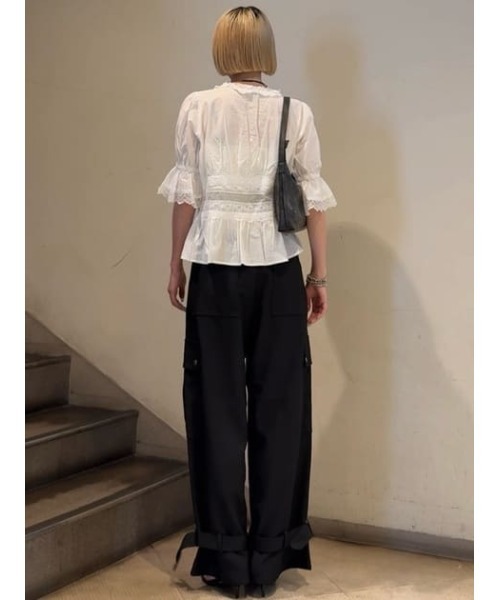 LAGUA GEM(ラグアジェム)の「PUFF SLEEVE AIRY トップス(シャツ/ブラウス・レディース・ホワイト/ブラック・FREE)」の20枚目の写真