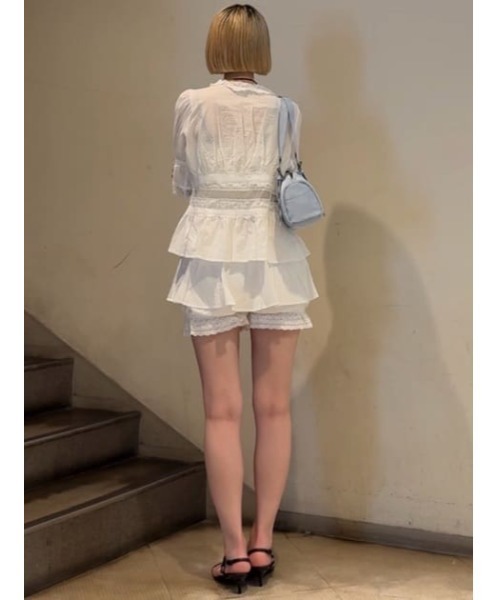 LAGUA GEM(ラグアジェム)の「PUFF SLEEVE AIRY トップス(シャツ/ブラウス・レディース・ホワイト/ブラック・FREE)」の22枚目の写真