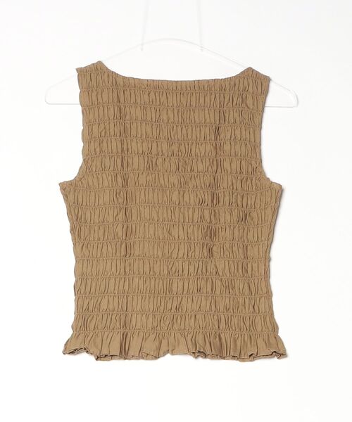 BANANA REPUBLIC FACTORY STORE(バナナリパブリック ファクトリーストア)の「BANANA REPUBLIC FACTORY STORE ボートネックスモッキングクロップドトップス(シャツ/ブラウス・レディース・ブラック/その他/オリーブ・XS/S/M/L)」の14枚目の写真