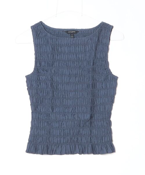 BANANA REPUBLIC FACTORY STORE(バナナリパブリック ファクトリーストア)の「BANANA REPUBLIC FACTORY STORE ボートネックスモッキングクロップドトップス(シャツ/ブラウス・レディース・ブラック/その他/オリーブ・XS/S/M/L)」の11枚目の写真