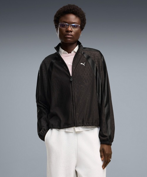 PUMA(プーマ)の「PUMA プーマ ウィメンズ レースパック リラックス ライトウェイト トラック(ジャージ・レディース・Off White/ブラック×レッド・LARGE/X-SMALL/SMALL/MEDIUM)」の2枚目の写真