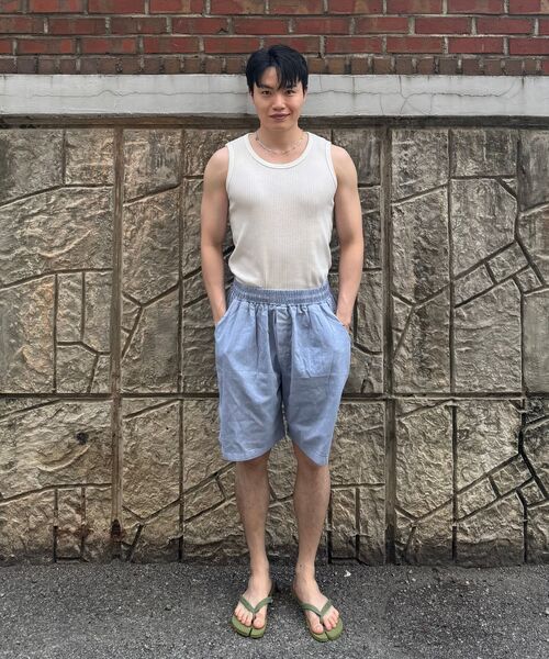 ANALOG MOOD(アナログムード)の「ウォッシュドバンディングショートパンツ(ソラ)(その他パンツ・メンズ・その他・FREE)」の8枚目の写真