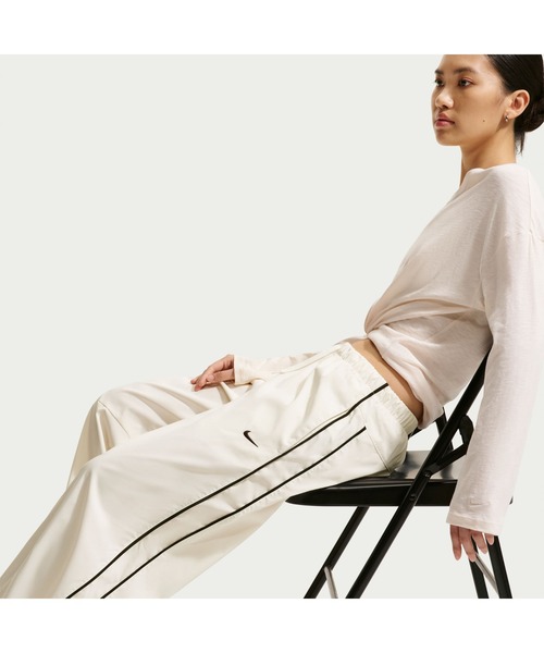 NIKE（ナイキ）の「NIKE/ナイキ WS ESSNTL BARREL ﾊﾟﾝﾂ（その他パンツ・レディース・ブラック/ベージュ・M/L/XL/S）」の6枚目の写真