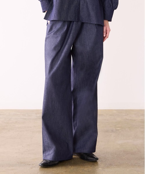 Marilyn Moon(マリリンムーン)の「denim drawstring pants(その他パンツ・レディース・インディゴブルー/ライトブルー・FREE)」の3枚目の写真