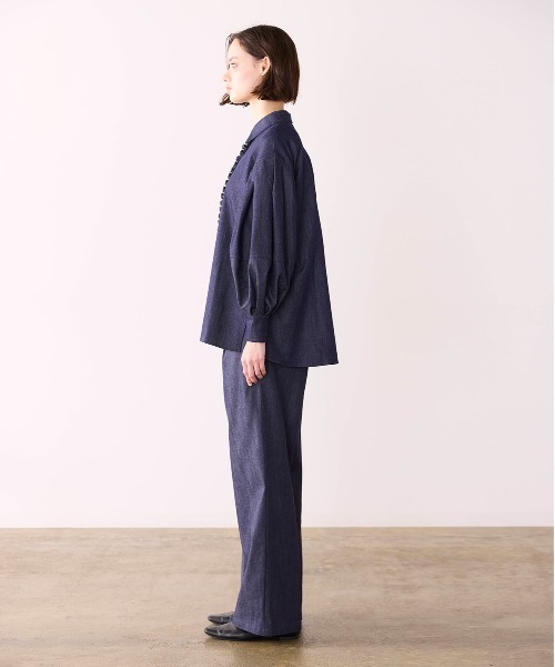 Marilyn Moon(マリリンムーン)の「denim drawstring pants(その他パンツ・レディース・インディゴブルー/ライトブルー・FREE)」の6枚目の写真