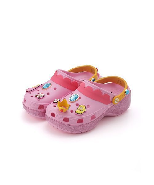 crocs（クロックス）の「【CROCS】212137-90H PRINCESS PEACH CLS PLTFRM CLG（サンダル・レディース・マルチ・23/24/25）」の2枚目の写真