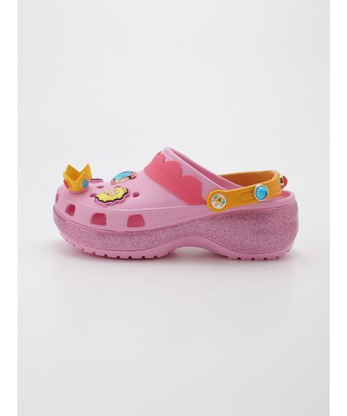 crocs（クロックス）の「【CROCS】212137-90H PRINCESS PEACH CLS PLTFRM CLG（サンダル・レディース・マルチ・23/24/25）」の3枚目の写真