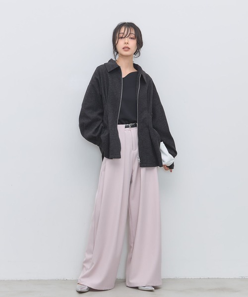 &. NOSTALGIA(アンドドットノスタルジア)の「UVカーブネックトップス(Tシャツ/カットソー・レディース・ブラック/ホワイト・M)」の13枚目の写真