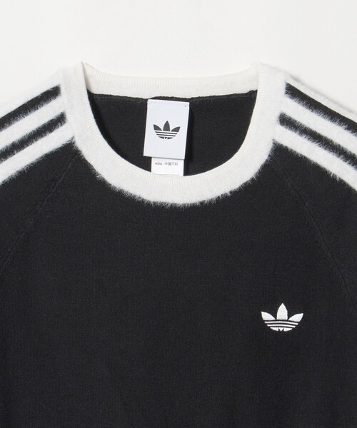 NICE WEATHER(ナイスウェザー)の「<adidas Originals>ニットTシャツ(Tシャツ/カットソー・レディース・オフホワイト/ブラック・FREE)」の4枚目の写真