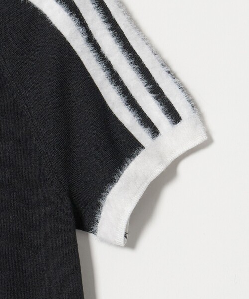 NICE WEATHER(ナイスウェザー)の「<adidas Originals>ニットTシャツ(Tシャツ/カットソー・レディース・オフホワイト/ブラック・FREE)」の5枚目の写真