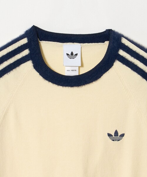 NICE WEATHER(ナイスウェザー)の「<adidas Originals>ニットTシャツ(Tシャツ/カットソー・レディース・オフホワイト/ブラック・FREE)」の9枚目の写真