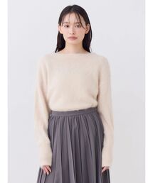 アンゴラオフショルニット
