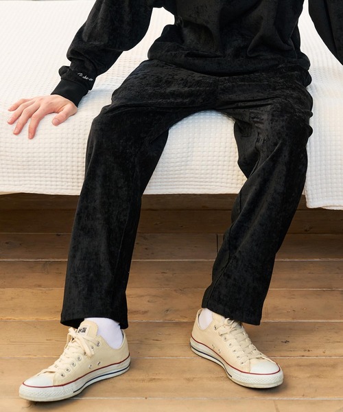 CALL&RESPONSE(コールアンドレスポンス)の「mp15225- ラインパンツ ビンテージベロア(263-1551-03)(その他パンツ・メンズ・ブルー/ブラック・2/4)」の7枚目の写真