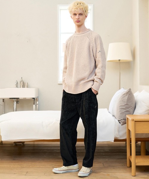 CALL&RESPONSE(コールアンドレスポンス)の「mp15225- ラインパンツ ビンテージベロア(263-1551-03)(その他パンツ・メンズ・ブルー/ブラック・2/4)」の8枚目の写真