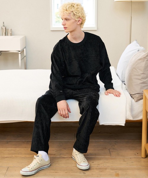 CALL&RESPONSE(コールアンドレスポンス)の「mp15225- ラインパンツ ビンテージベロア(263-1551-03)(その他パンツ・メンズ・ブルー/ブラック・2/4)」の10枚目の写真
