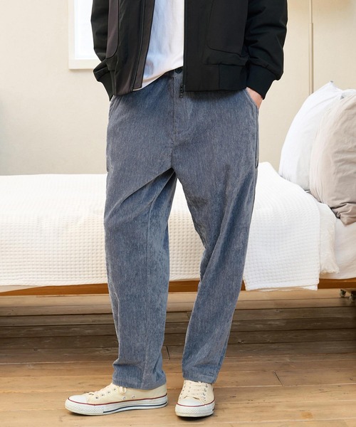 CALL&RESPONSE(コールアンドレスポンス)の「mp15225- ラインパンツ ビンテージベロア(263-1551-03)(その他パンツ・メンズ・ブルー/ブラック・2/4)」の12枚目の写真