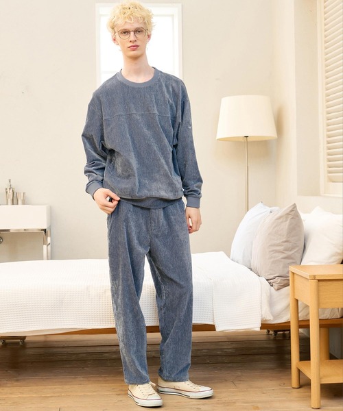 CALL&RESPONSE(コールアンドレスポンス)の「mp15225- ラインパンツ ビンテージベロア(263-1551-03)(その他パンツ・メンズ・ブルー/ブラック・2/4)」の15枚目の写真