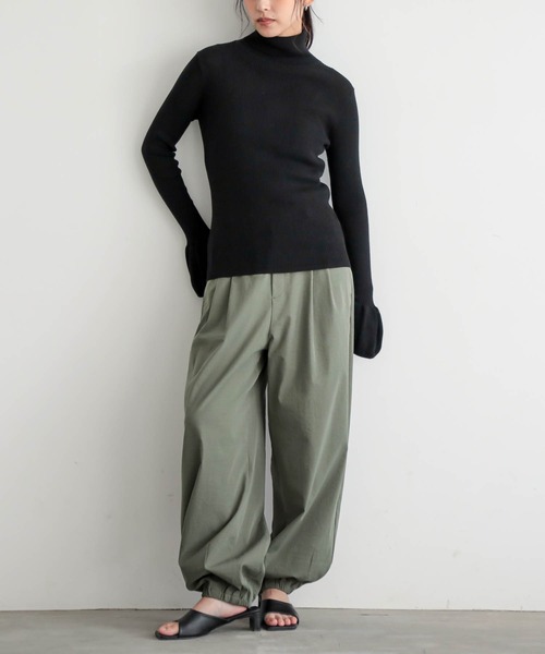 for/c（フォーシー）の「コットン100リブニット【サスティナブル】（ニット/セーター・レディース・ブラック/オフホワイト/ネイビー・L/M）」の21枚目の写真