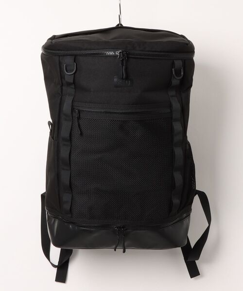 KiU(キウ)の「KiU/キウ SQUARE BACKPACK(バックパック/リュック・メンズ・ブラック/サンドベージュ・FREE)」の1枚目の写真