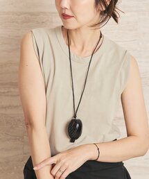 Plage（プラージュ）の「JAMIRAY / ジャミレイ LEATHER SHELL ネックレス（ネックレス）」
