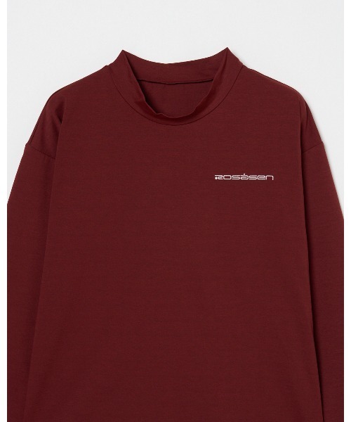 ROSASEN(ロサーセン)の「【Rosasen/GOLF】 ファインクール 長袖モックネックシャツ(ポロシャツ・レディース・ネイビー/ワインレッド/ホワイト・42/40)」の6枚目の写真
