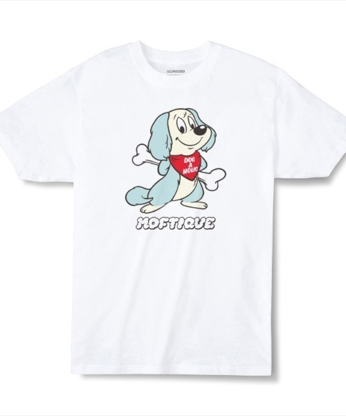 Moftique(モフティック)の「Moftique(モフティック) エントリーモデル 半袖Tシャツ アニマル アソート ポップイラスト キャット 猫 ドッグ 犬 インクジェットプリント 褪せ感 4.0オンス 薄手 トップス カットソー 夏 カジュアル メンズ レディース ユニセックス(Tシャツ/カットソー・メンズ・その他5/その他6/その他2/その他3/その他4・L/XL)」の2枚目の写真