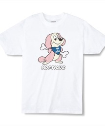 Moftique(モフティック) エントリーモデル 半袖Tシャツ アニマル アソート ポップイラスト キャット 猫 ドッグ 犬 インクジェットプリント 褪せ感 4.0オンス 薄手 トップス カットソー 夏 カジュアル メンズ レディース ユニセックス