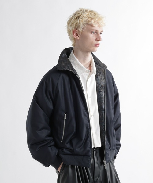 HARE（ハレ）の「エアサーマルリバーシブルスタンドブルゾン(HARE)（ブルゾン・メンズ・ブラック/ネイビー・MEDIUM/SMALL）」の18枚目の写真