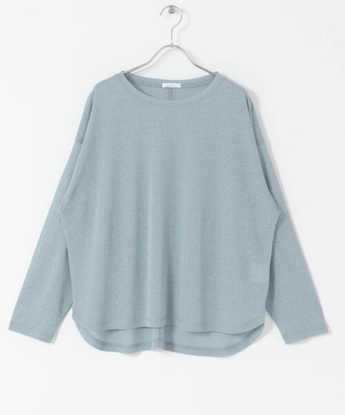 ITEMS URBANRESEARCH(アイテムズ アーバンリサーチ)の「シアーロングTシャツ(Tシャツ/カットソー・レディース・ブラウン/ライトブルー/イエロー系その他/ブラック/ホワイト・FREE)」の11枚目の写真
