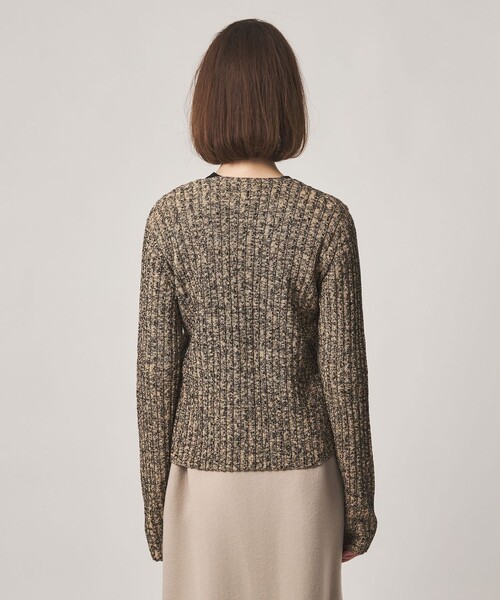 Steven Alan（スティーブンアラン）の「＜Steven Alan＞ミックス リブ カーディガン（カーディガン/ボレロ・レディース・ベージュ/ライトブルー・FREE）」の11枚目の写真