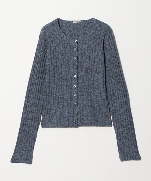 Steven Alan（スティーブンアラン）の「＜Steven Alan＞ミックス リブ カーディガン（カーディガン/ボレロ・レディース・ベージュ/ライトブルー・FREE）」の14枚目の写真
